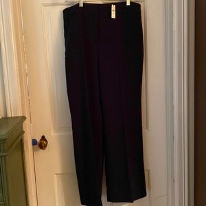 Talbots, trousers, fully- lined poly, wide-leg, band- waist, New
